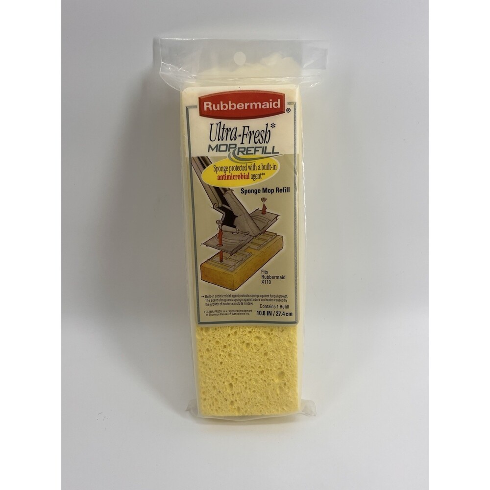 Rubbermaid Ultra Fresh Mop Refill Natural Sponge Antimicrobial X111 Fits X110